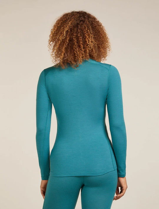 Icebreaker W Merino 200 Oasis LS Crewe Topaz
