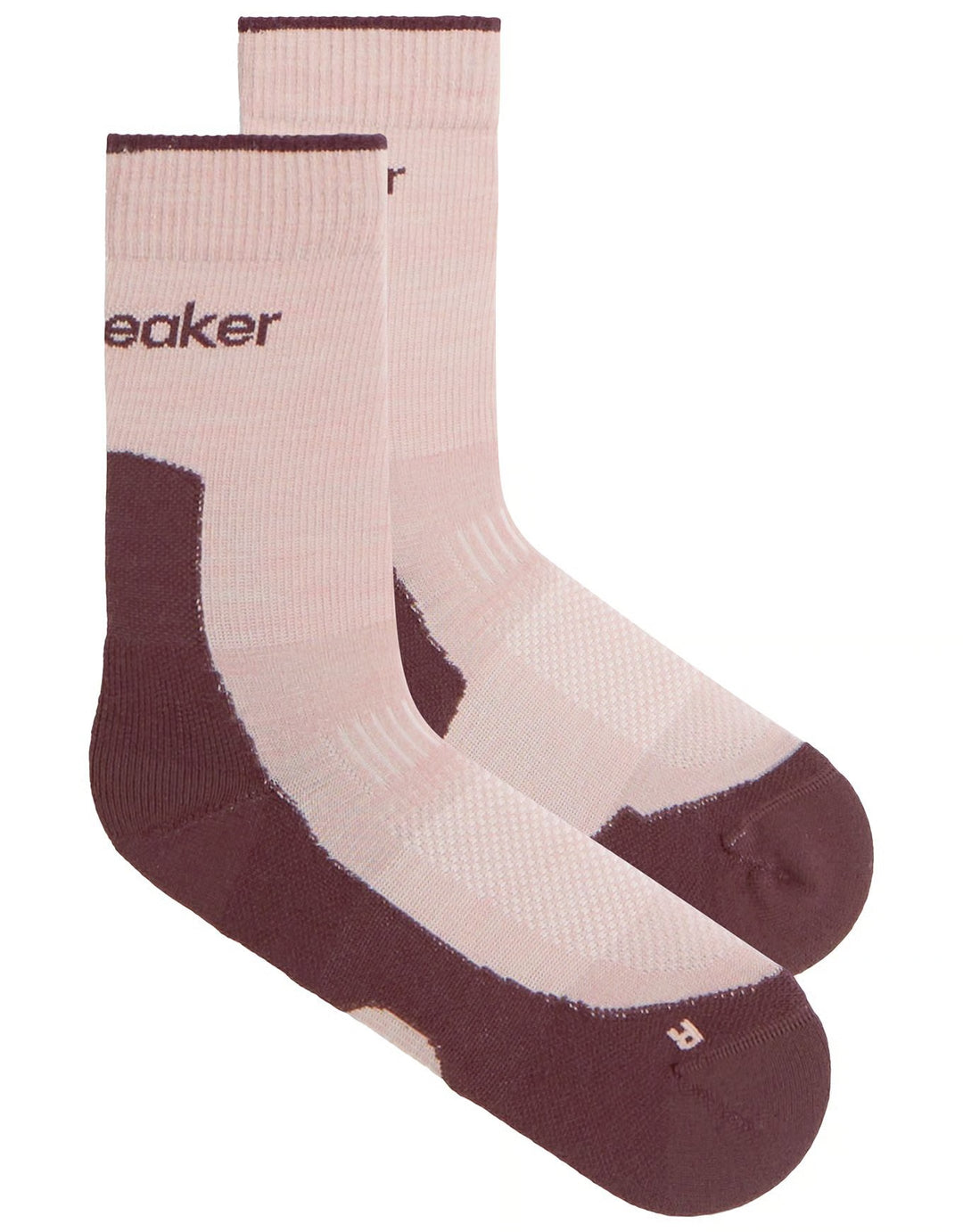 Icebreaker W Merino Hike+ Light Crew Pink Quartz/Java