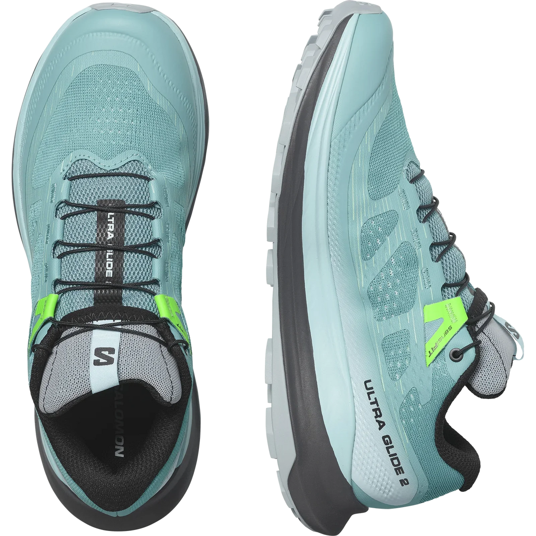 SALOMON ULTRA GLIDE 2 Womens Dusty Turquoise/Crystal Blue/Green Ash