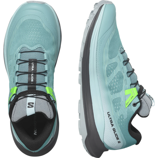 SALOMON ULTRA GLIDE 2 Womens Dusty Turquoise/Crystal Blue/Green Ash