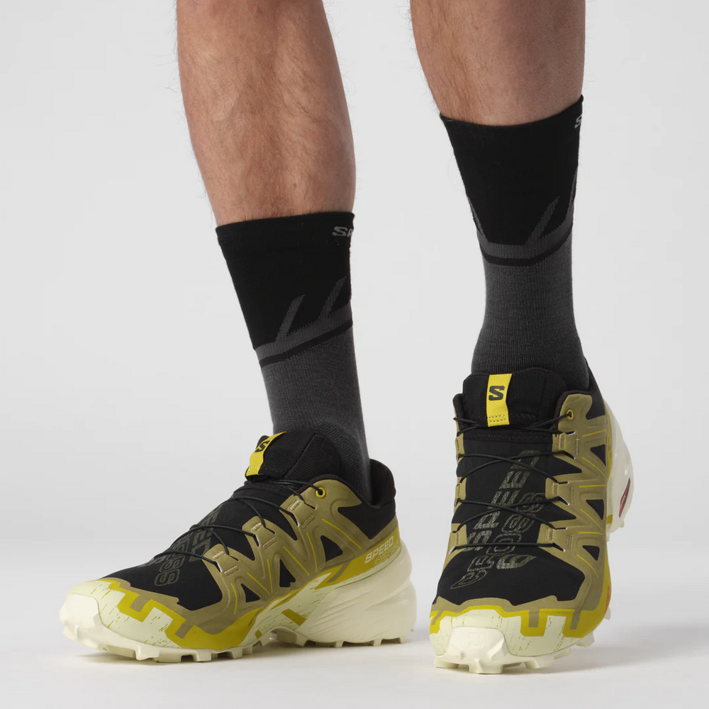 SALOMON SPEEDCROSS 6 Black/Cress Green/Transparent Yellow