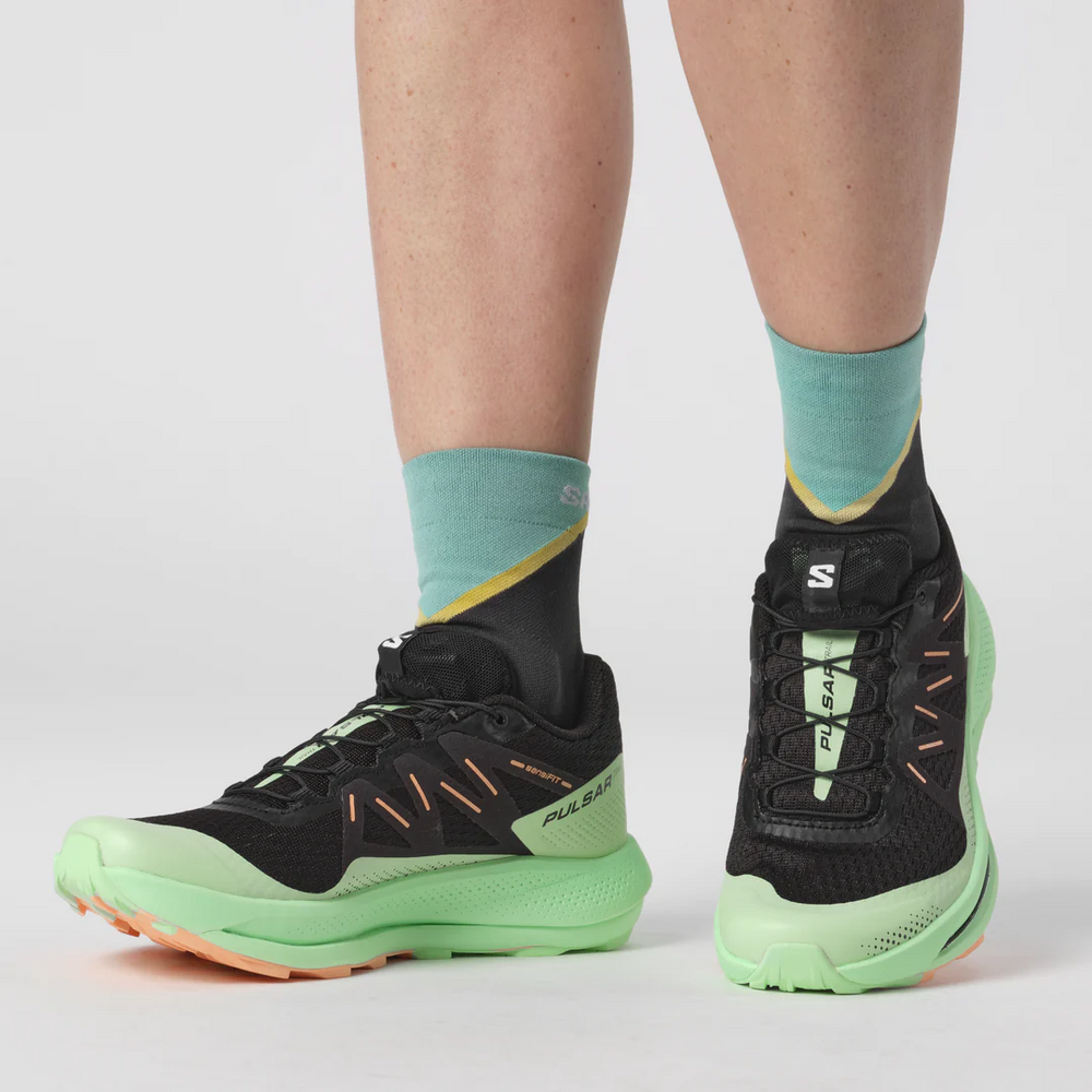 Salomon PULSAR TRAIL W Black/Green Ash/Cantaloupe