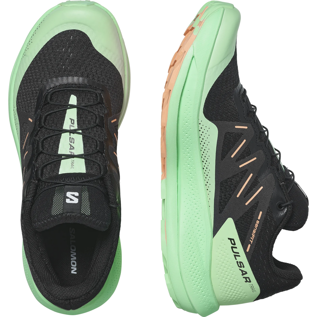 Salomon PULSAR TRAIL W Black/Green Ash/Cantaloupe