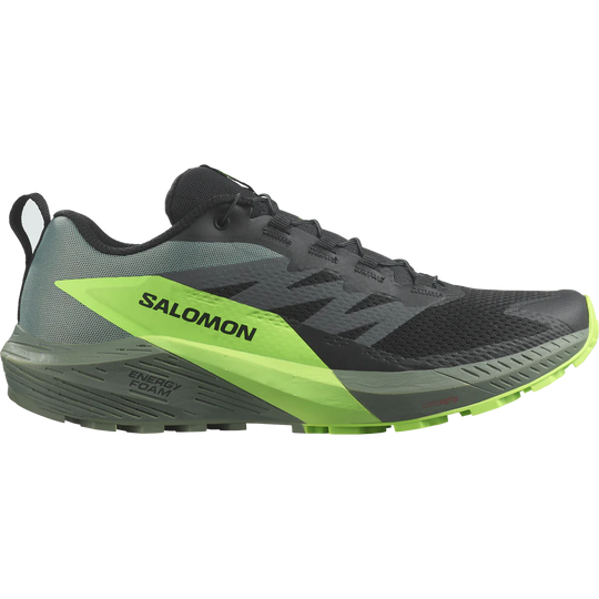 SALOMON SENSE RIDE 5 Black/Laurel Wreath/Green Gecko