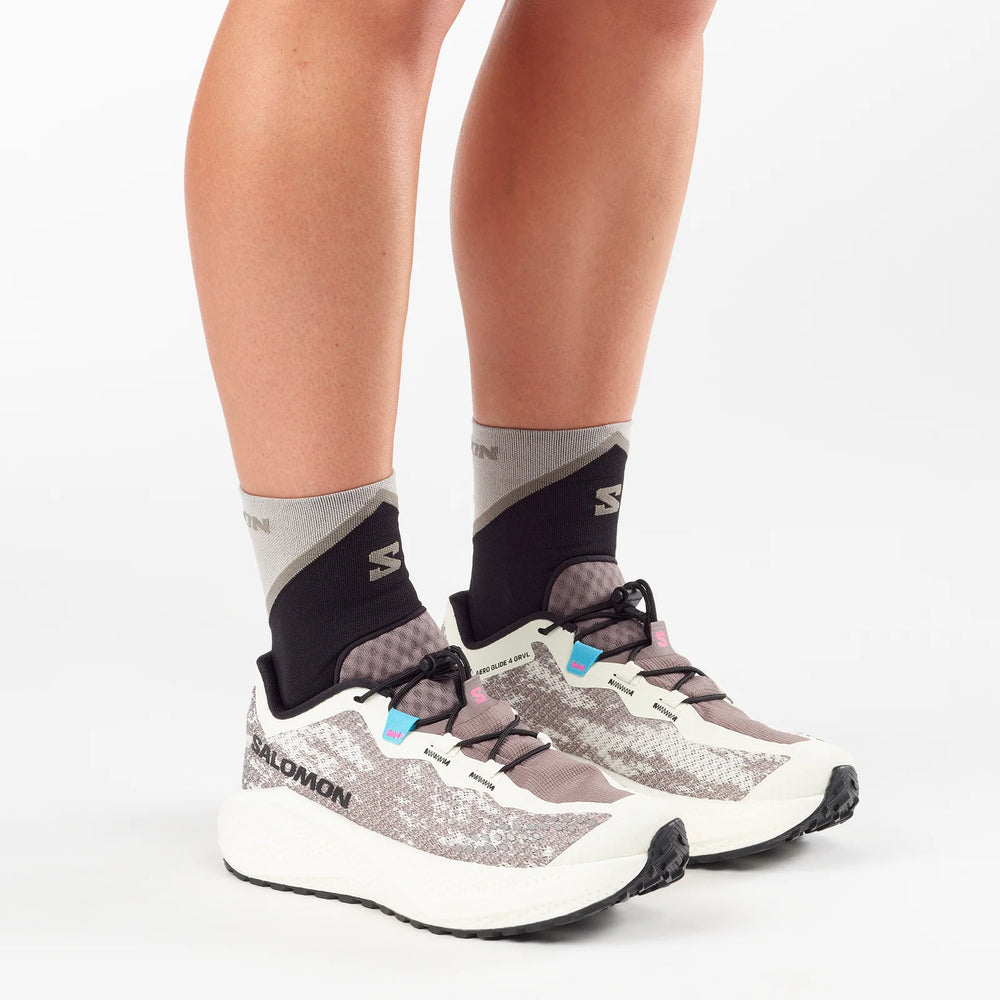 Salomon AERO GLIDE 4 GRVL Huckleberry / Black / Vanilla Ice Wmn Run Shoes