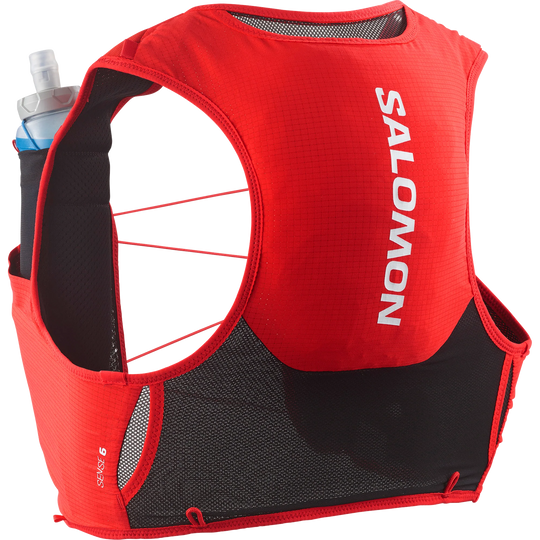 Salomon SENSE PRO 6 Fiery Red / BLACK Run Vest