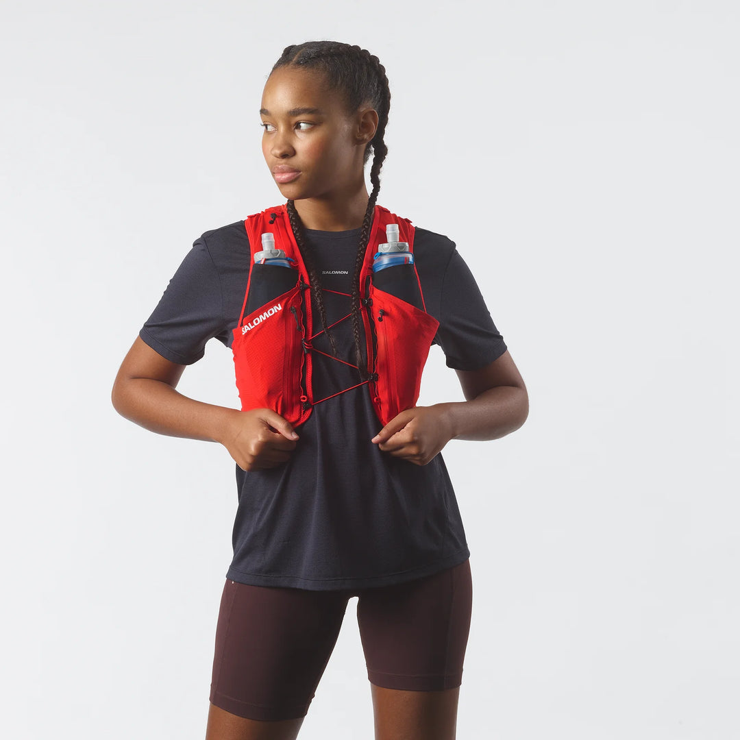 Salomon SENSE PRO 6 Fiery Red / BLACK Run Vest