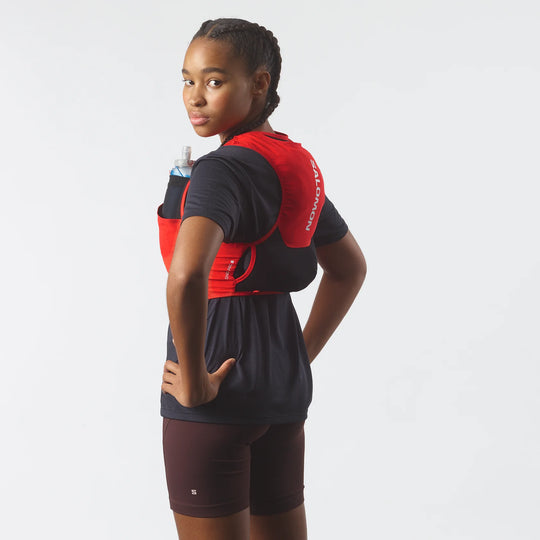 Salomon SENSE PRO 6 Fiery Red / BLACK Run Vest
