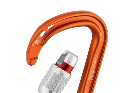 Petzl Rocha Screw Lock Carabiner Orange