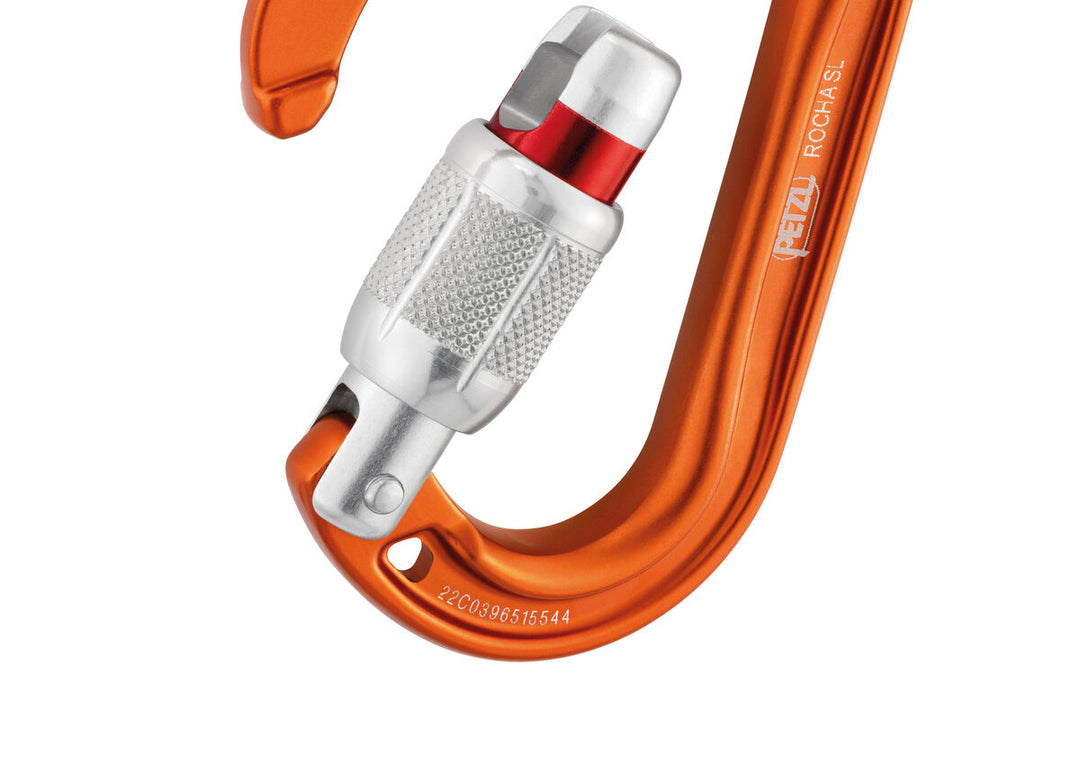 Petzl Rocha Screw Lock Carabiner Orange