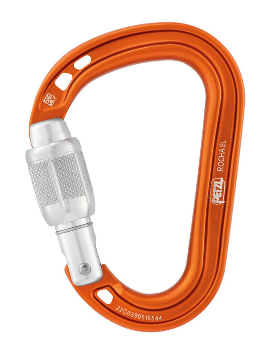 Petzl Rocha Screw Lock Carabiner Orange