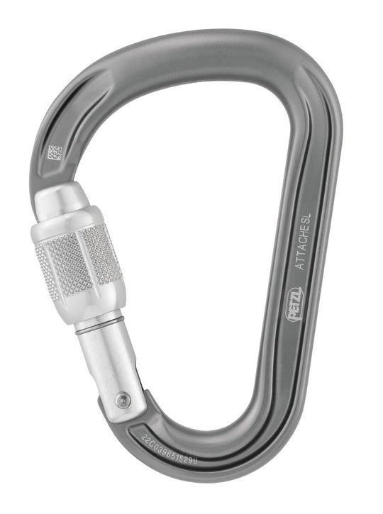 Petzl Attache Screw Lock Carabiner Grey