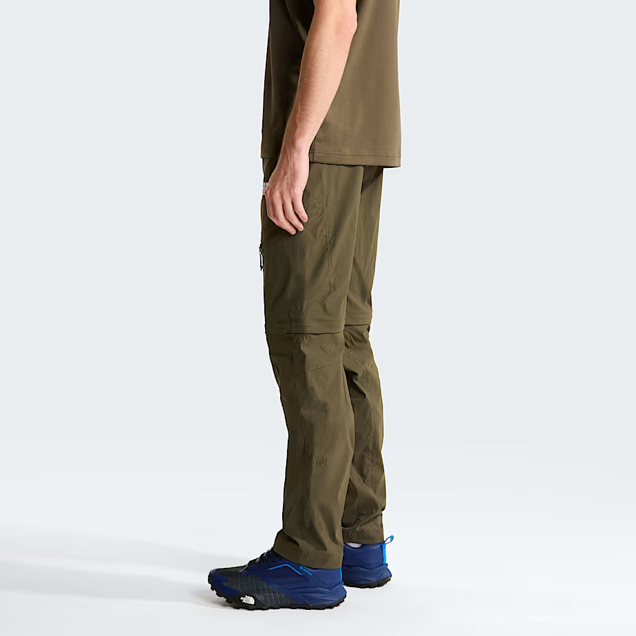 The North Face Mens Exploration Convertible Regular Tapered Pants New Taupe Green