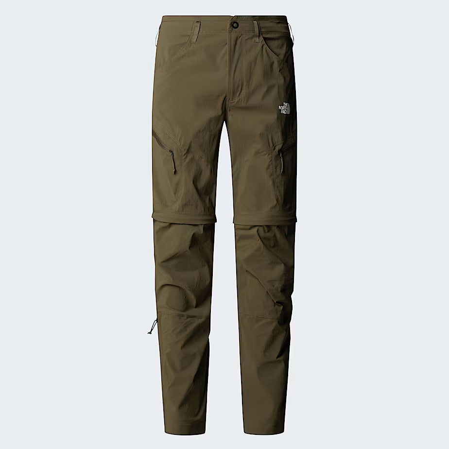 The North Face Mens Exploration Convertible Regular Tapered Pants New Taupe Green