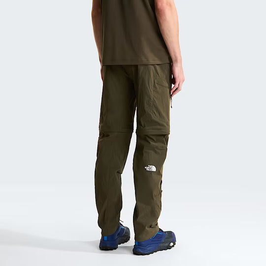 The North Face Mens Exploration Convertible Regular Tapered Pants New Taupe Green