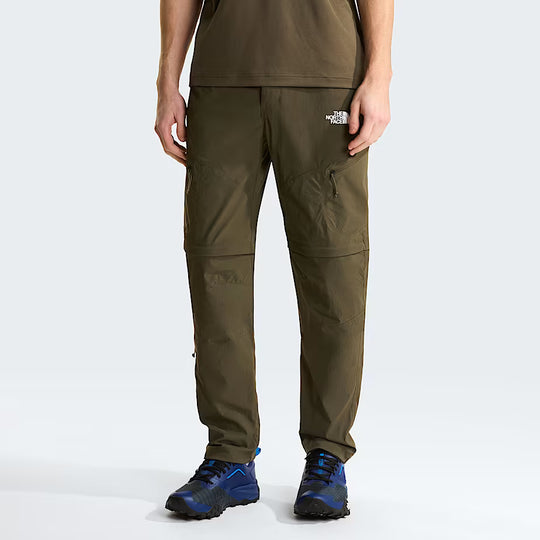 The North Face Mens Exploration Convertible Regular Tapered Pants New Taupe Green