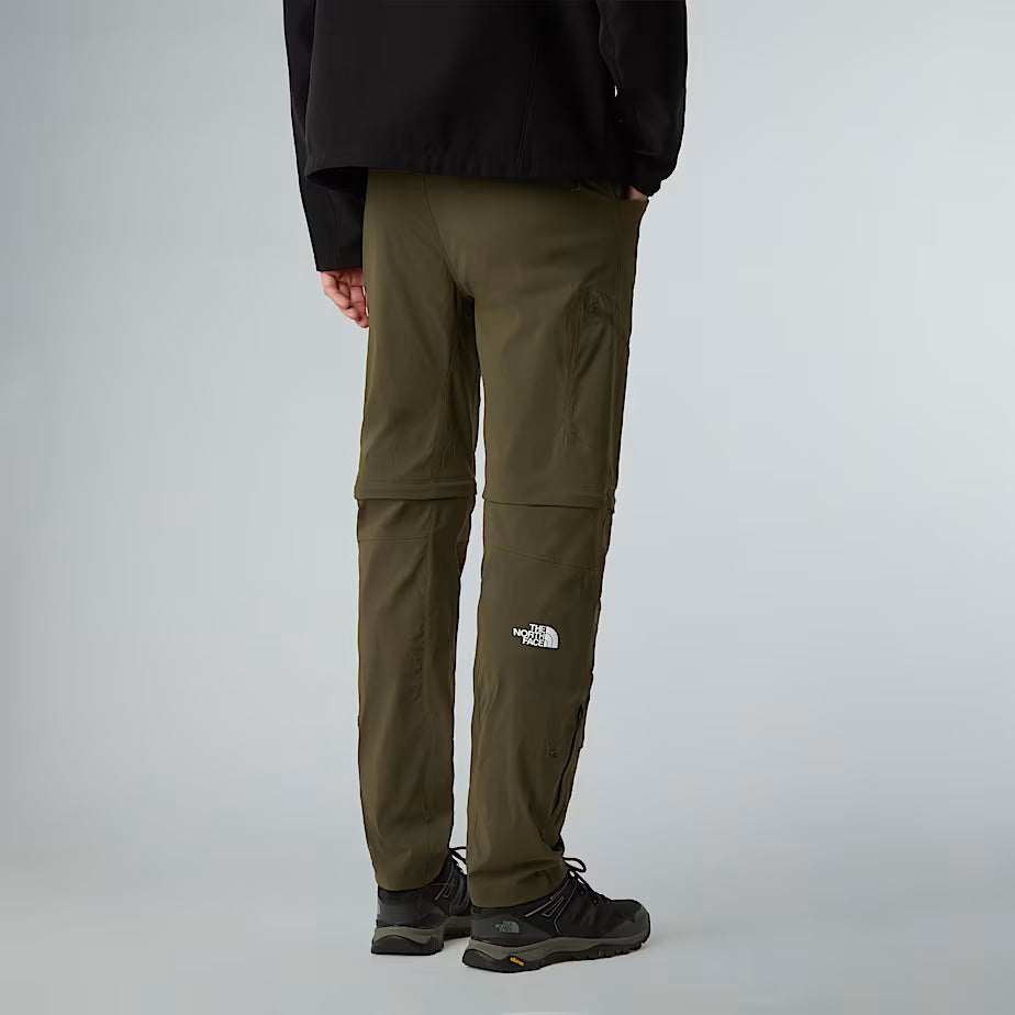 The North Face Mens Exploration Convertible Regular Tapered Pants New Taupe Green