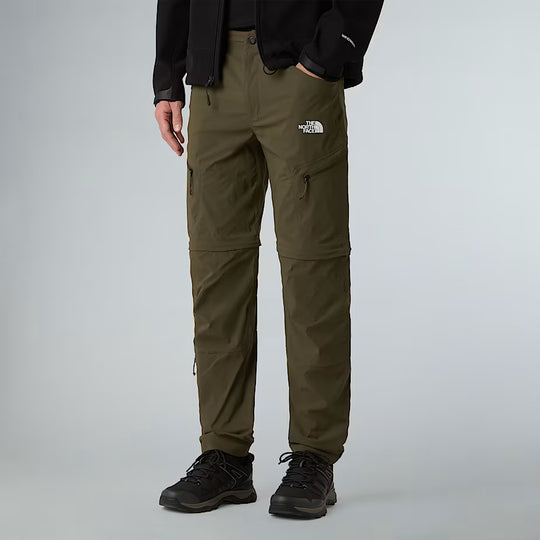 The North Face Mens Exploration Convertible Regular Tapered Pants New Taupe Green