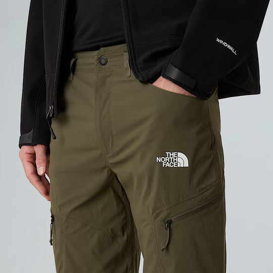 The North Face Mens Exploration Convertible Regular Tapered Pants New Taupe Green
