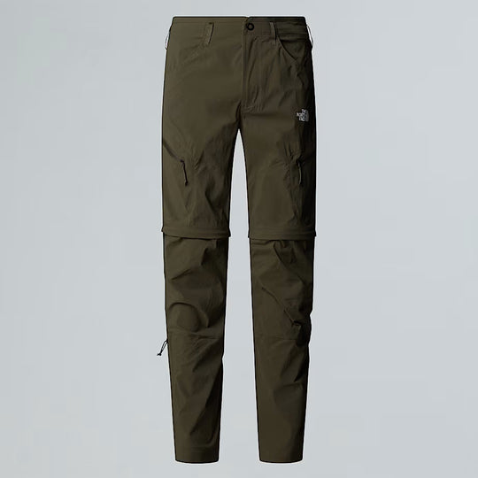 The North Face Mens Exploration Convertible Regular Tapered Pants New Taupe Green