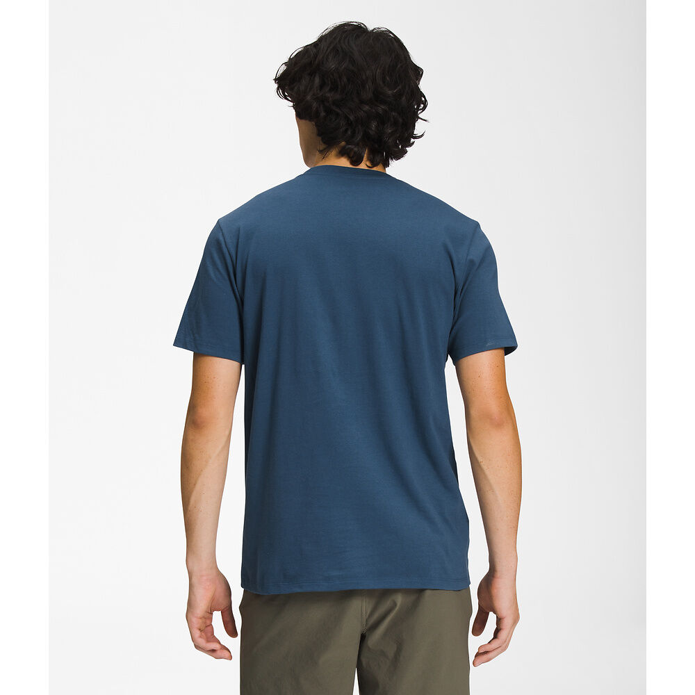 THE NORTH FACE Mens Short-Sleeve Half Dome Tee Shady Blue/TNF White