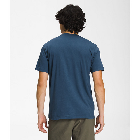 THE NORTH FACE Mens Short-Sleeve Half Dome Tee Shady Blue/TNF White