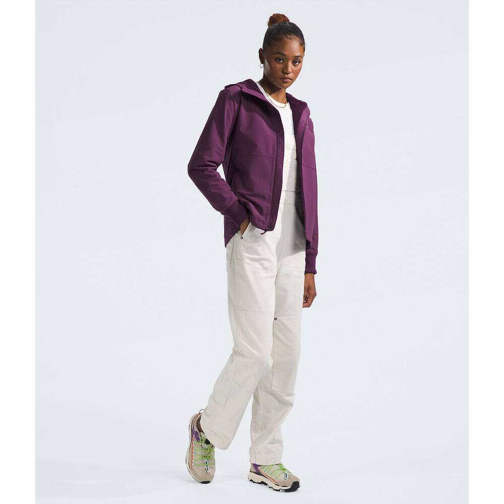 The North Face W Shelbe Raschel Hoodie Black Currant Purple
