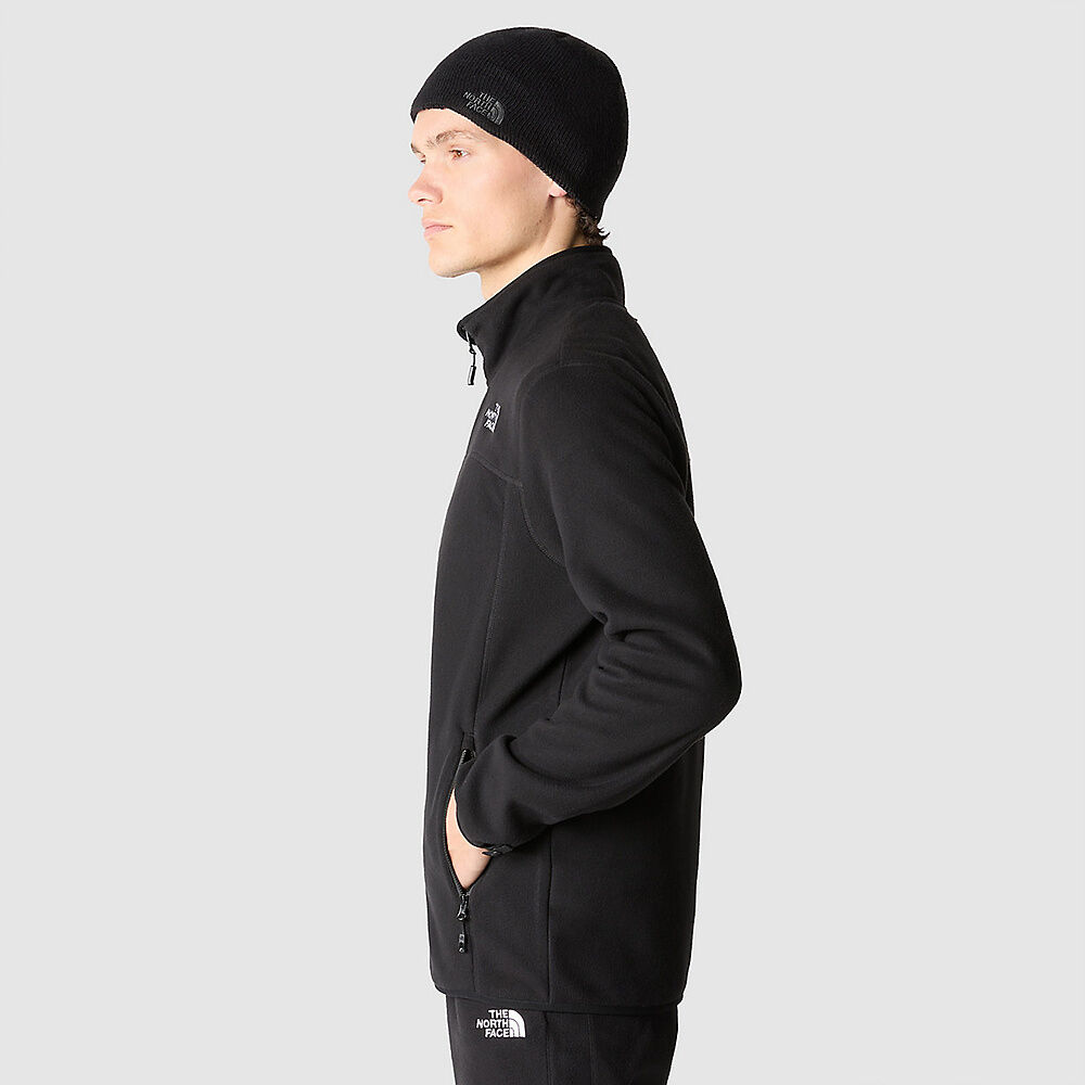 The North Face Men's 100 Glacier Full-Zip Fleece TNF Black