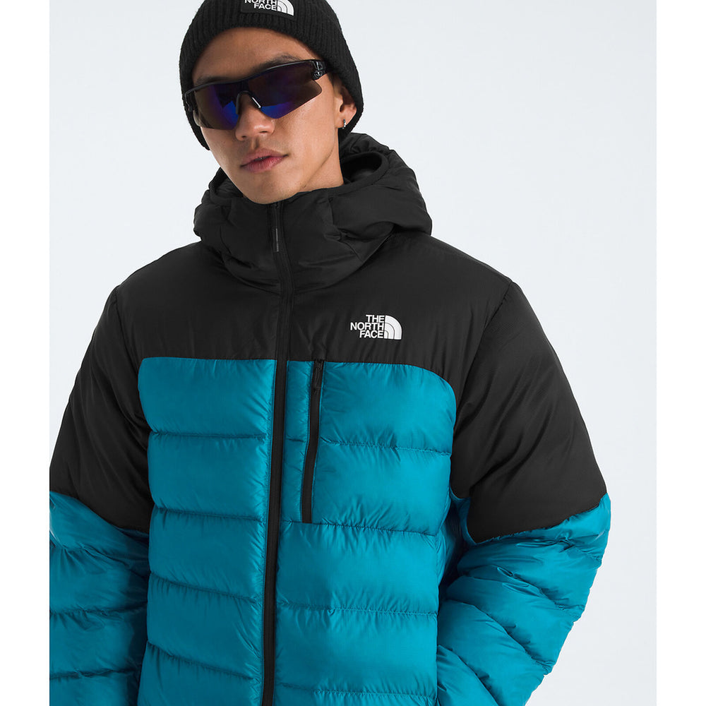 The North Face Mens Kalix Down Hoodie Dusk Blue-TNF Black
