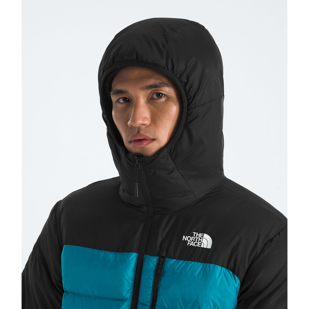 The North Face Mens Kalix Down Hoodie Dusk Blue-TNF Black