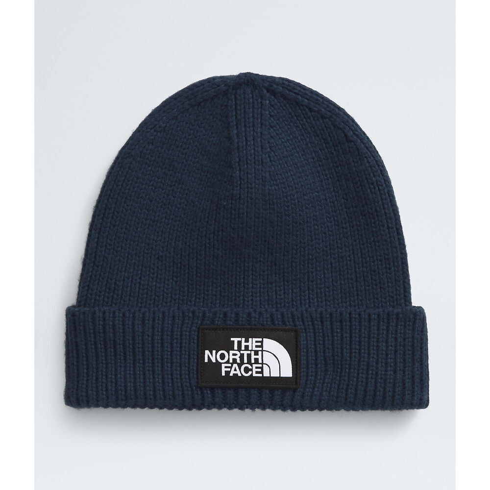 The North Face Logo Box Cuffed Beanie SUMMIT NAVY