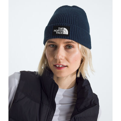 The North Face Logo Box Cuffed Beanie SUMMIT NAVY