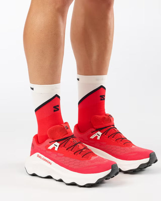 Salomon ULTRA GLIDE 4 Fiery Red / Vanilla Ice / Black Trail Running Shoe