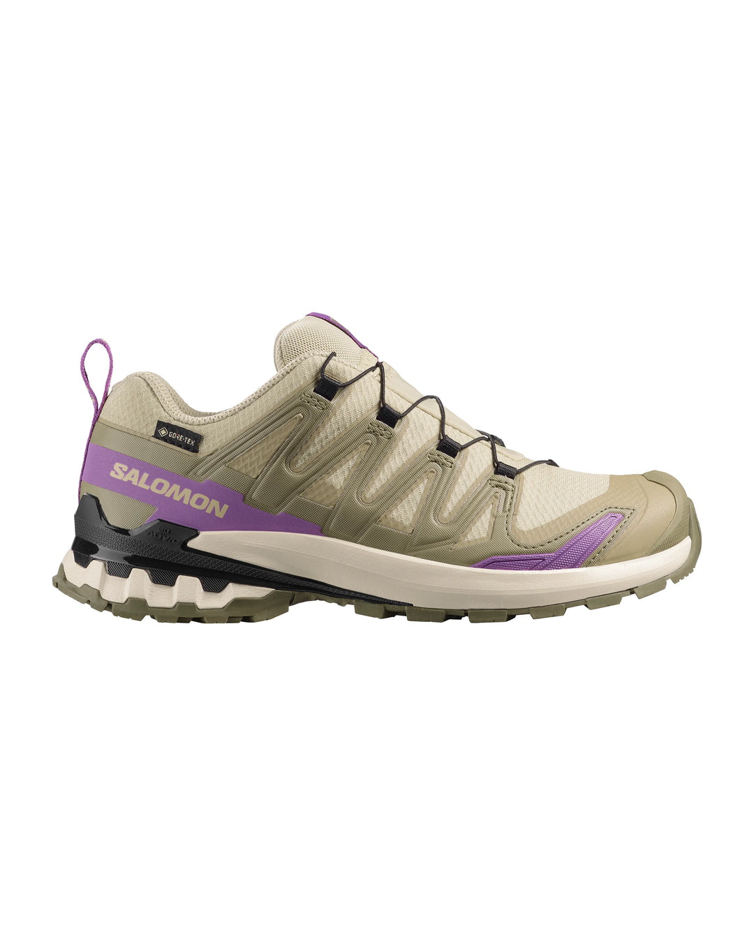 Salomon XA Pro 3D V9 Gore-Tex Womens Hiking Shoe Bog Aloe Concord Grape