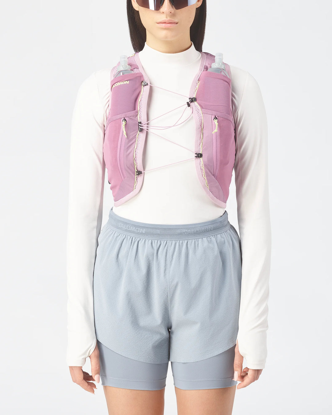 Salomon Active Skin 12 Dawn Pink / Dusky Orchid / Butterfly Running Vest