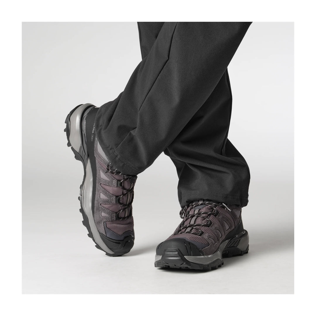 Salomon X ULTRA 360 LEATHER MID GORE-TEX Shark / Nine Iron / Cloud Gray Hiking Boot