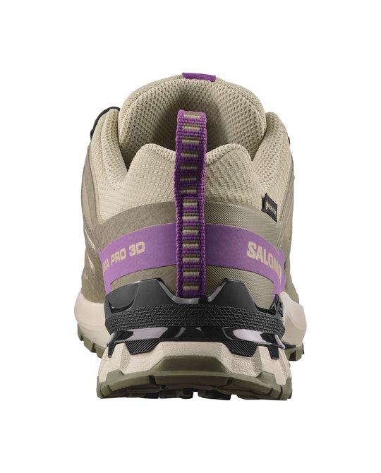 Salomon XA Pro 3D V9 Gore-Tex Womens Hiking Shoe Bog Aloe Concord Grape