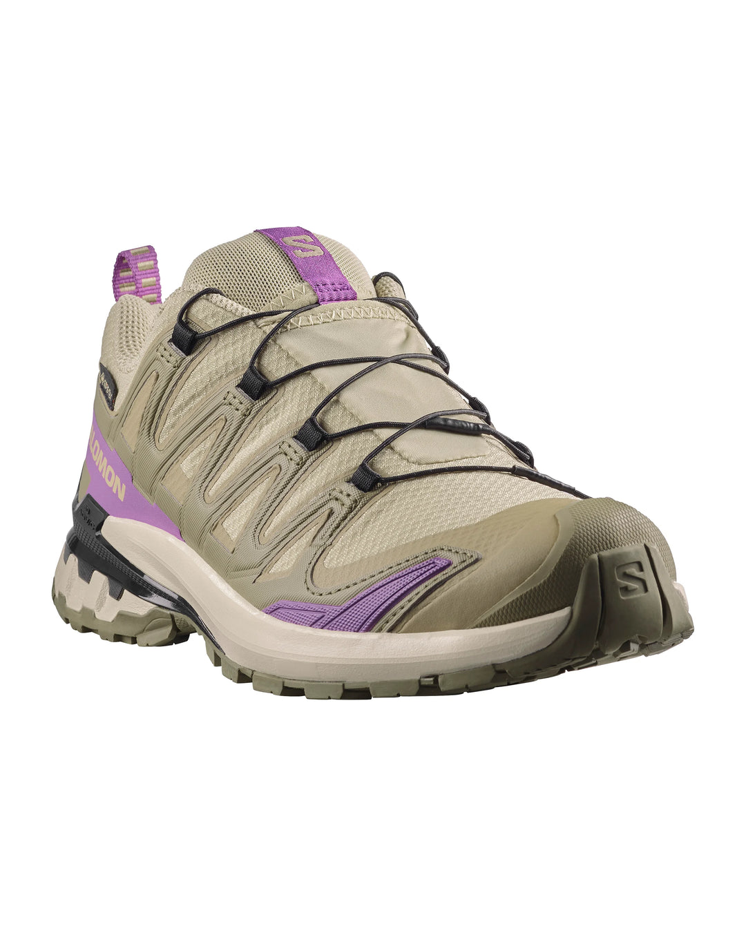 Salomon XA Pro 3D V9 Gore-Tex Womens Hiking Shoe Bog Aloe Concord Grape
