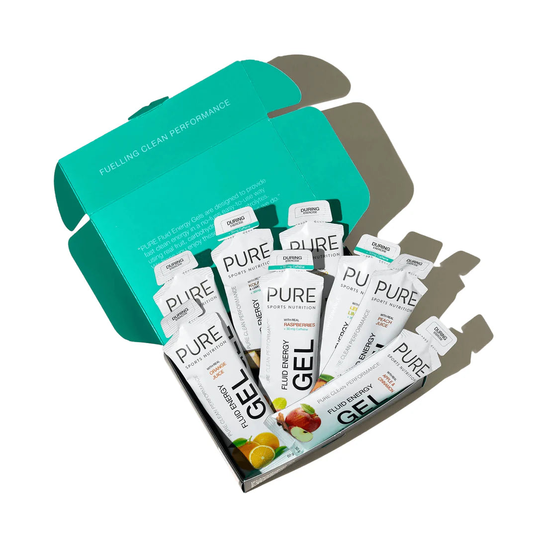 Pure Fluid Energy Gels 8-Pack Sample Box