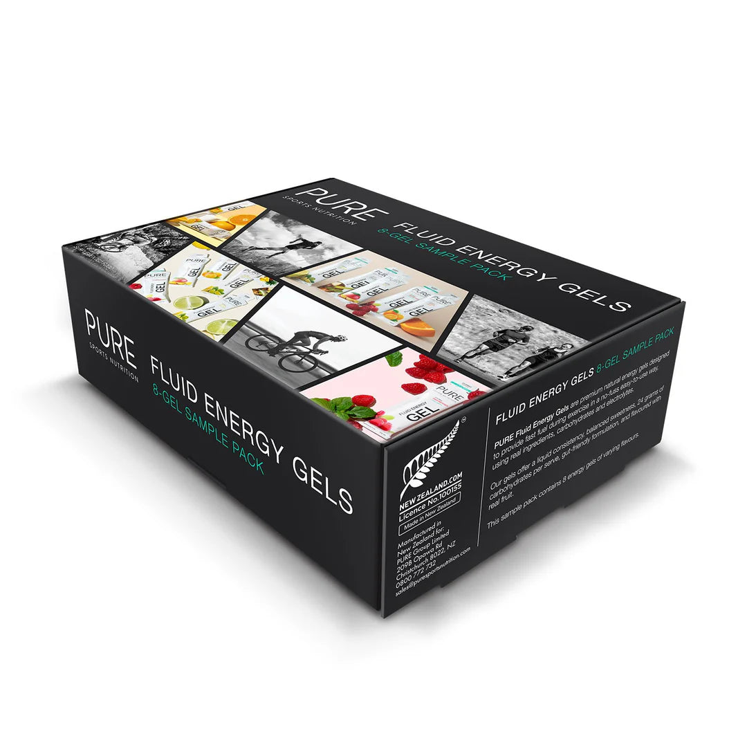Pure Fluid Energy Gels 8-Pack Sample Box