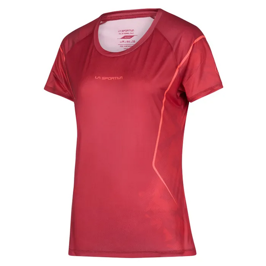 La Sportiva Pacer T-shirt W Velvet/Cherry Tomato