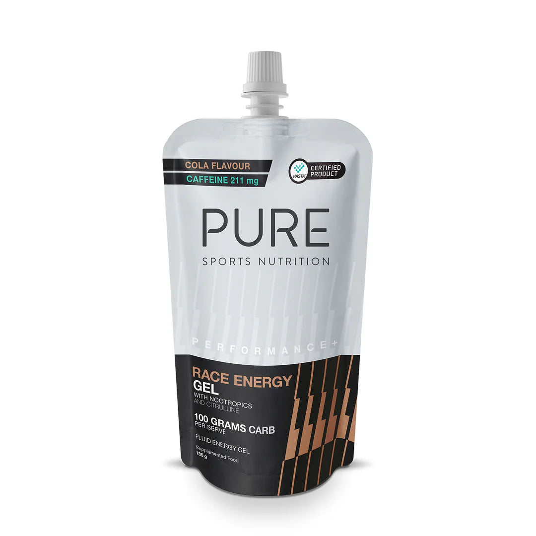 Pure Performance+ Race Energy Gel 100g Carb Pouch - Single Serve