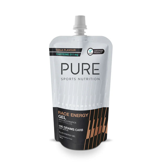 Pure Performance+ Race Energy Gel 100g Carb Pouch - Single Serve