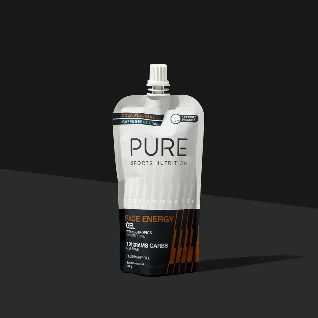 Pure Performance+ Race Energy Gel 100g Carb Pouch - Single Serve
