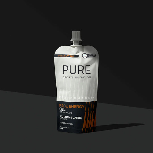 Pure Performance+ Race Energy Gel 100g Carb Pouch - Single Serve