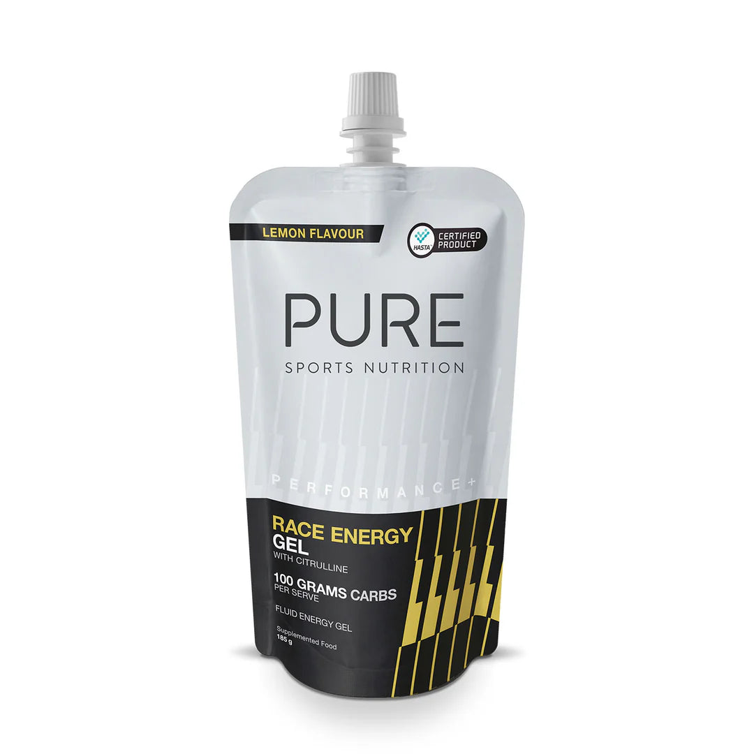 Pure Performance+ Race Energy Gel 100g Carb Pouch - Single Serve