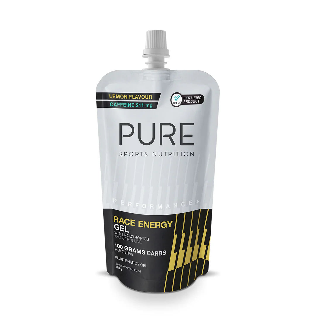 Pure Performance+ Race Energy Gel 100g Carb Pouch - Single Serve