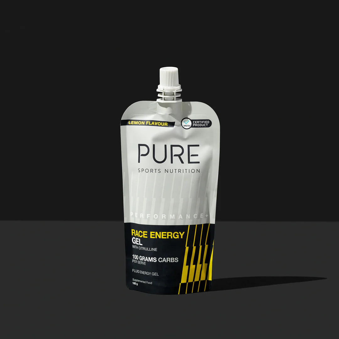 Pure Performance+ Race Energy Gel 100g Carb Pouch - Single Serve