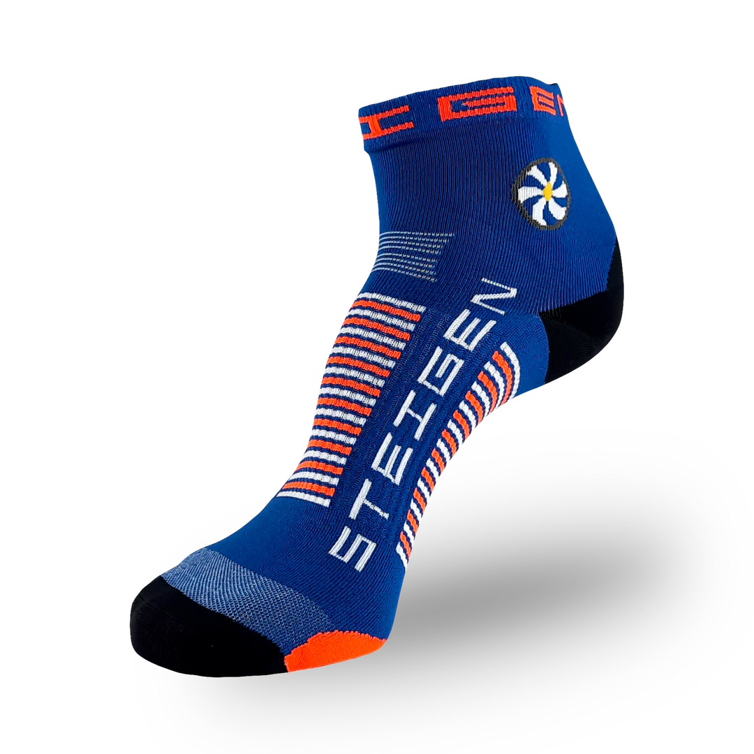 Steigen Royal Blue 1/4 Length Running Socks