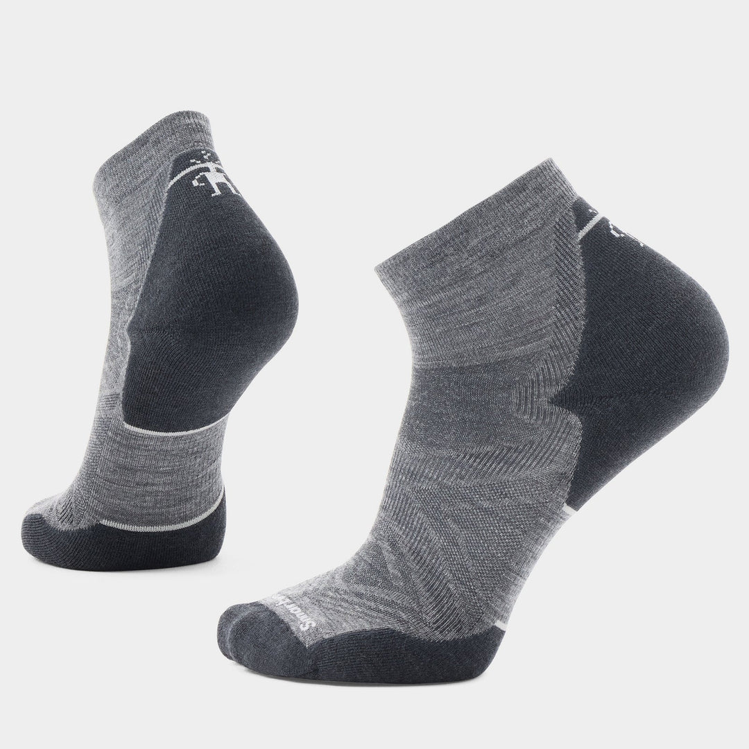 Smartwool Run Targeted Cushion Ankle Socks Medium Gray